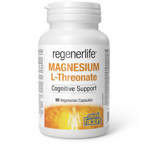 Natural Factors regenerLife Magnesium L-Threonate - front label