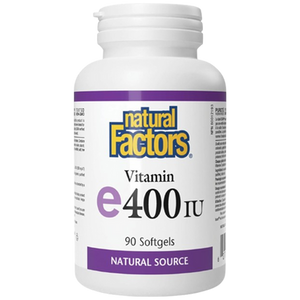 Natural Factors Natural SourceVitamin e 400 IU | 90 Softgels - front label