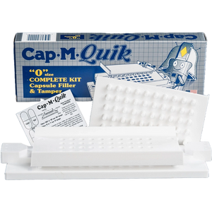 Cap M Quik Complete Kit Capsule Filler & Tamper Size "0" Cap M Quik Complete Kit Capsule Filler & Tamper Size "0"