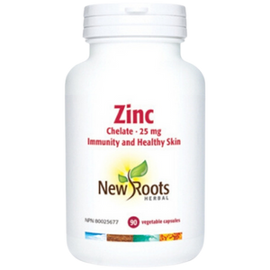 New Roots Zinc Chelate 25 mg Capsules New Roots Zinc Chelate 25 mg Capsules