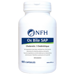 NFH Ox Bile SAP Capsules - front label