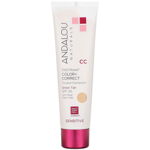 Andalou Naturals 1000 Roses Color+ Correct Sheer Tan | 58ml Andalou Naturals 1000 Roses Color+ Correct Sheer Tan | 58ml