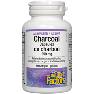 Natural Factors Activated Charcoal Capsules 250 mg Natural Factors Activated Charcoal Capsules 250 mg