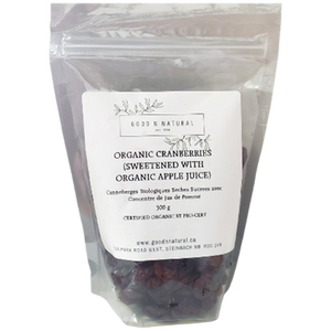 Good n Natural Organic Cranberries (Sweetened with Organic Apple Juice) Good n Natural Organic Cranberries (Sweetened with Organic Apple Juice)