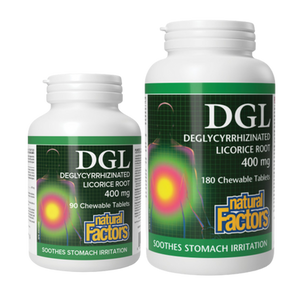 Natural Factors DGL Chewable Tablets - size variants