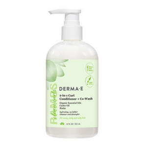 Derma E 2 in 1 Curl Conditioner + Co-Wash - front label
