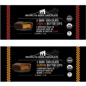 Brooklyn Born Chocolate 3 Dark Chocolate Cups - flavour variants