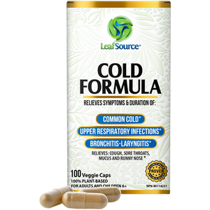 LeafSource Cold Formula Capsules - front packaging