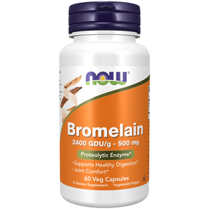 Now Foods Bromelain 500mg Capsules - front label