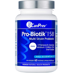 CanPrev Pro Essentials Pro-Biotik Multi Strain 15 Billion - front label CanPrev Pro Essentials Pro-Biotik Multi Strain 15 Billion - front label