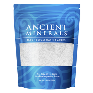 Ancient Minerals Magnesium Bath Flakes Body & Foot Soaks 750 grams Ancient Minerals Magnesium Bath Flakes Body & Foot Soaks 750 grams