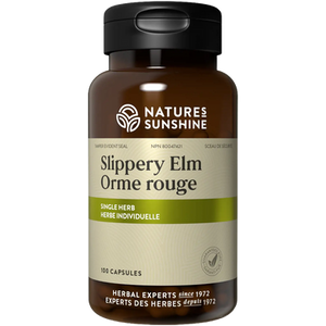 Nature's Sunshine Slippery Elm Single Herb | 100 Capsules Nature's Sunshine Slippery Elm Single Herb | 100 Capsules