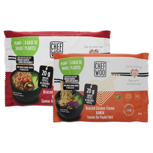Chef Woo Plant-Based Ramen Noodles 85 grams Chef Woo Plant-Based Ramen Noodles 85 grams