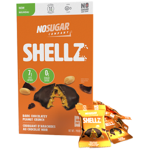No Sugar Company Dark Chocolatey Peanut Crunch Shellz No Sugar Company Dark Chocolatey Peanut Crunch Shellz