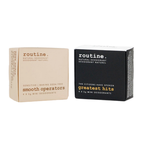 Routine Natural Deodorant Sample Pack (x4 Mini Deodorants) Routine Natural Deodorant Sample Pack (x4 Mini Deodorants)