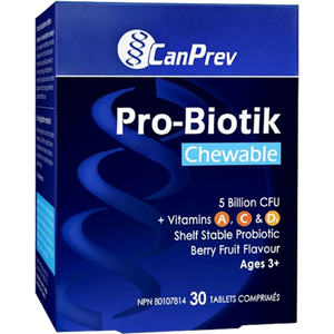 CanPrev Pro-Biotik Chewable Tablets - front label CanPrev Pro-Biotik Chewable Tablets - front label