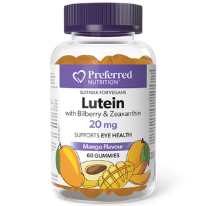 Preferred Nutrition Lutein with Bilberry & Zeaxanthin 20mg | 60 Gummies Preferred Nutrition Lutein with Bilberry & Zeaxanthin 20mg | 60 Gummies