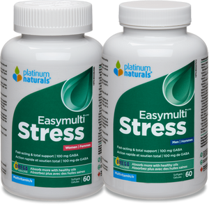 Platinum Naturals Easymulti Stress Multivitamin for Men & Women Softgels Platinum Naturals Easymulti Stress Multivitamin for Men & Women Softgels