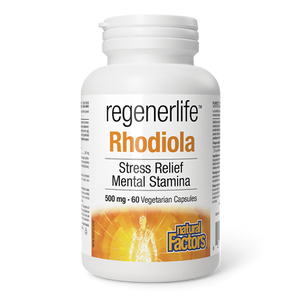 Natural Factors Regenerlife Rhodiola Capsules - 60capsules 500mg