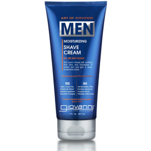 Giovanni MEN Moisturizing Shave Cream | 207mL - front label Giovanni MEN Moisturizing Shave Cream | 207mL - front label