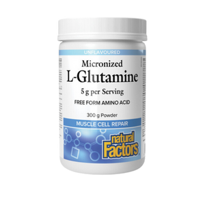 Natural Factors Micronized L-Glutamine Powder 300 grams Natural Factors Micronized L-Glutamine Powder 300 grams