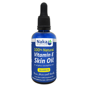 Naka 100 % Natural Vitamin E Skin Oil 50,000 IU | 50mL Naka 100 % Natural Vitamin E Skin Oil 50,000 IU | 50mL