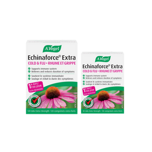 A. Vogel Echinaforce Extra Cold & Flu Tablets - product size variants A. Vogel Echinaforce Extra Cold & Flu Tablets - product size variants