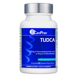 CanPrev Pro Essentials Tudca Capsules - front label CanPrev Pro Essentials Tudca Capsules - front label