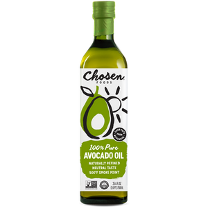 Chosen Foods 100% Pure Avocado Oil - front of packaging Chosen Foods 100% Pure Avocado Oil - front of packaging