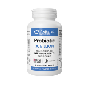 Preferred Nutrition Probiotic 30 Billion Capsules - front label Preferred Nutrition Probiotic 30 Billion Capsules - front label
