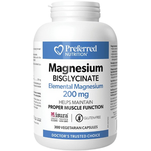 Preferred Nutrition Magnesium Bisglycinate Elemental Magnesium 200mg Preferred Nutrition Magnesium Bisglycinate Elemental Magnesium 200mg