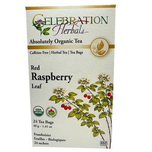 Celebration Herbals Absolutely Organic Red Raspberry Leaf Herbal Tea | 24 Tea Bags