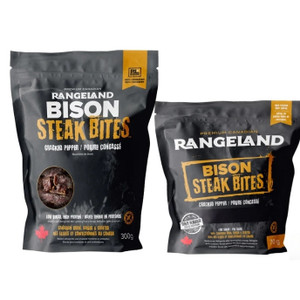 Rangeland Bison Steak Bites Cracked Pepper 2 sizes Rangeland Bison Steak Bites Cracked Pepper 2 sizes