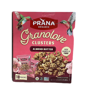 Prana-Organic Granolove Almond Butter Clusters | 900g - box Prana-Organic Granolove Almond Butter Clusters | 900g - box