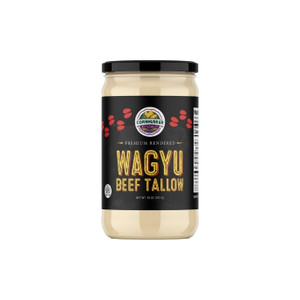 Cornhusker Kitchen Wagyu Beef Tallow | 792 grams - front of jar Cornhusker Kitchen Wagyu Beef Tallow | 792 grams - front of jar