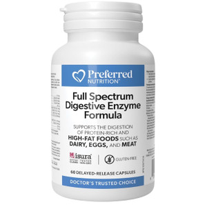 Preferred Nutrition Full Spectrum Digestive Enyzme | 60 capsules