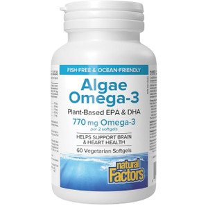 Natural Factors Algae Omega-3 | 60 softgels