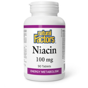 Natural Factors Vitamin B3 Niacin 100 mg | 90 tablets