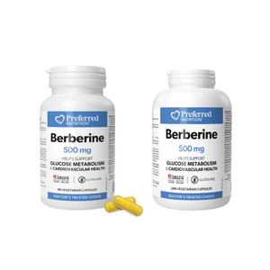 Preferred Nutrition Berberine 500mg | Capsules - Sizes