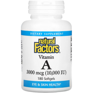 Natural Factors Vitamin A 10,000 IU Softgels Natural Factors Vitamin A 10,000 IU Softgels