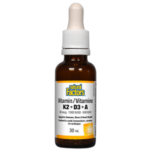 Natural Factors Vitamin K2 + D3 + A Natural Factors Vitamin K2 + D3 + A
