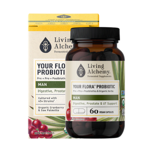 Living Alchemy Your Flora Probiotic Man | 60 Capsules Living Alchemy Your Flora Probiotic Man | 60 Capsules