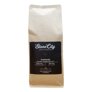 Stone City Coffee Roasters Medium Roast Guatemala Whole Bean Coffee 454 grams Stone City Coffee Roasters Medium Roast Guatemala Whole Bean Coffee 454 grams