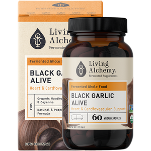 Living Alchemy Black Garlic Heart & Cardiovascular Support Capsules Living Alchemy Black Garlic Heart & Cardiovascular Support Capsules