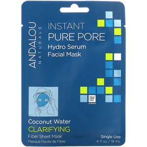 Andalou Naturals Clarifying Instant Pure Pore Hydro Serum Facial Sheet Mask Andalou Naturals Clarifying Instant Pure Pore Hydro Serum Facial Sheet Mask