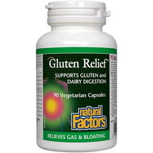 Natural Factors Gluten Relief Supports Gluten and Dairy Digestion Capsules Natural Factors Gluten Relief Supports Gluten and Dairy Digestion Capsules
