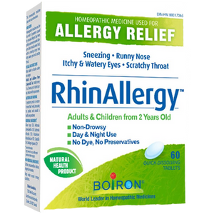 Boiron RhinAllergy Homeopathic Tablets | 60 Tablets Boiron RhinAllergy Homeopathic Tablets | 60 Tablets