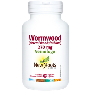 New Roots Wormwood Absinthe Vermifuge 70 mg Capsules New Roots Wormwood Absinthe Vermifuge 70 mg Capsules