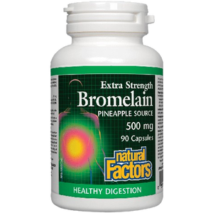 Natural Factors Extra Strength Bromelain 500 mg Capsules Natural Factors Extra Strength Bromelain 500 mg Capsules