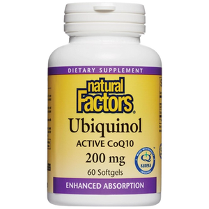 Natural Factors Ubiquinol Active CoQ10 200 mg Softgels Natural Factors Ubiquinol Active CoQ10 200 mg Softgels